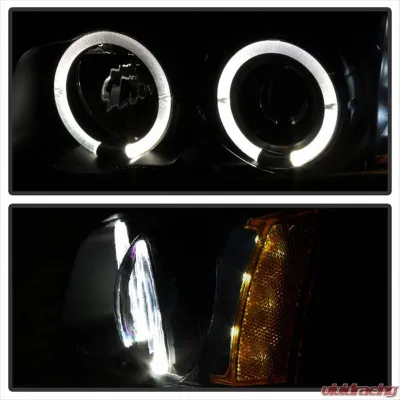 Spyder Auto Black Smoke LED Halo Projector Headlights for Chevrolet Avalanche 2002-2006 - PRO-YD-CS03-AM-BSM