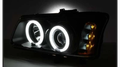 Spyder Auto CCFL Black Projector Headlights for Chevrolet Silverado 1500 2500 3500 2003-2006                                     - PRO-YD-CS03-CCFL-BK - Image 6