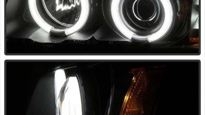 Spyder Auto CCFL Black Projector Headlights for Chevrolet Silverado 1500 2500 3500 2003-2006                                     - PRO-YD-CS03-CCFL-BK - Image 7