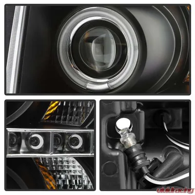 Spyder Auto Black CCFL Halo LED Projector Headlights for Chevrolet Silverado 3500 2007-2014 - PRO-YD-CS07-CCFL-BK