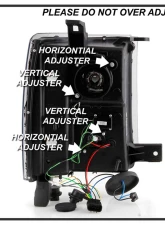 Spyder Auto Chrome DRL Projector Headlights for 2014-2015 Chevrolet Silverado 1500                                     - PRO-YD-CS14-LBDRL-C - Image 5