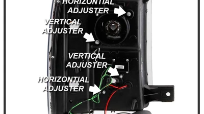 Spyder Auto Chrome DRL Projector Headlights for 2014-2015 Chevrolet Silverado 1500                                     - PRO-YD-CS14-LBDRL-C - Image 5