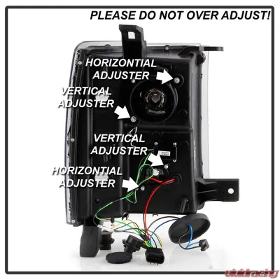 Spyder Auto Chrome DRL Projector Headlights for 2014-2015 Chevrolet Silverado 1500 - PRO-YD-CS14-LBDRL-C