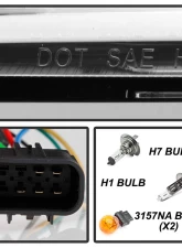 Spyder Auto Chrome DRL Projector Headlights for 2014-2015 Chevrolet Silverado 1500                                     - PRO-YD-CS14-LBDRL-C - Image 6