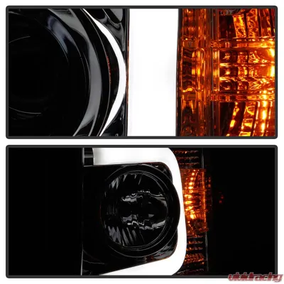 Spyder Auto Chrome DRL Projector Headlights for 2014-2015 Chevrolet Silverado 1500 - PRO-YD-CS14-LBDRL-C