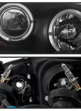 Spyder Auto Black LED Halo Projector Headlights for Dodge Stratus 2001-2006, H1 Lights                                     - PRO-YD-CSEB01-HL-BK - Image 3