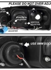 Spyder Auto Black LED Halo Projector Headlights for Dodge Stratus 2001-2006, H1 Lights                                     - PRO-YD-CSEB01-HL-BK - Image 5