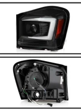 Spyder Auto Signature Projector Headlights Black for 2004-2006 Dodge Durango                                     - PRO-YD-DDU04-LB-BK - Image 2