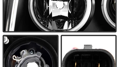 Spyder Auto CCFL LED Black Projector Headlights for Dodge Magnum 2005-2008                                     - PRO-YD-DMAG05-CCFL-BK - Image 4