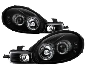 Spyder Auto Halo LED Black Projector Headlights for Dodge Neon 2000-2002