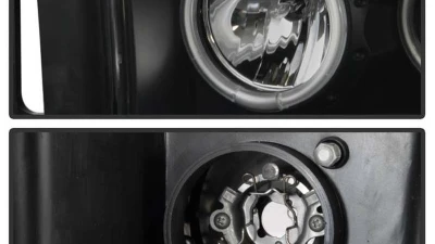 Spyder Auto CCFL LED Black Projector Headlights for Dodge Ram 1500 2500 3500 2002-2005                                     - PRO-YD-DR02-CCFL-BK - Image 3