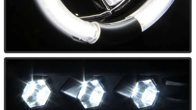 Spyder Auto CCFL LED Black Projector Headlights for Dodge Ram 1500 2500 3500 2002-2005                                     - PRO-YD-DR02-CCFL-BK - Image 7