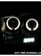 Spyder Auto Halo LED Black Projector Headlights for Dodge Ram 1500 2500 3500 1996-2008                                     - PRO-YD-DR06-HL-BK - Image 9