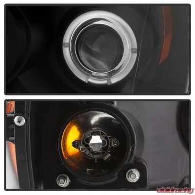 Spyder Auto Halo LED Black Projector Headlights for Dodge Ram 1500 2500 3500 1996-2008 - PRO-YD-DR06-HL-BK