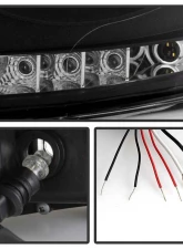 Spyder Auto Halo LED Black Projector Headlights for Dodge Ram 1500 2500 3500 1996-2008                                     - PRO-YD-DR06-HL-BK - Image 4