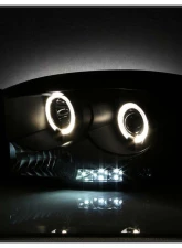 Spyder Auto Halo LED Black Projector Headlights for Dodge Ram 1500 2500 3500 1996-2008                                     - PRO-YD-DR06-HL-BK - Image 6