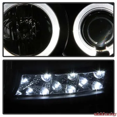 Spyder Auto Halo LED Black Projector Headlights for Dodge Ram 1500 2500 3500 1996-2008 - PRO-YD-DR06-HL-BK