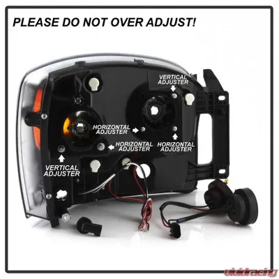 Spyder Auto Smoke LED Halo Projector Headlights for Dodge Ram 2500 | 3500 2006-2009 - PRO-YD-DR06-HL-SM