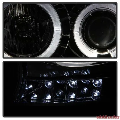 Spyder Auto Smoke LED Halo Projector Headlights for Dodge Ram 2500 | 3500 2006-2009 - PRO-YD-DR06-HL-SM