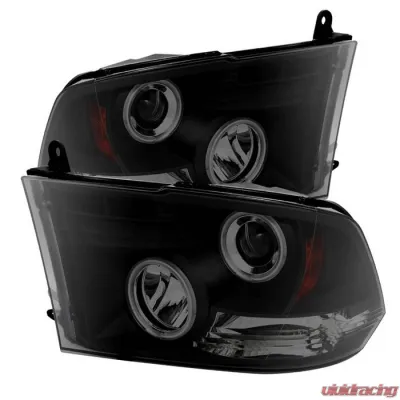 Spyder Auto Black Smoke CCFL Halo Projector Headlights for Dodge Ram 2500 | 3500 2010-2014 - PRO-YD-DR09-CCFL-BSM