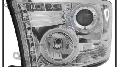 Spyder Auto Chrome LED Halo Projector Headlights for Dodge Ram 2500 | 3500 2010-2014                                     - PRO-YD-DR09-HL-C - Image 2