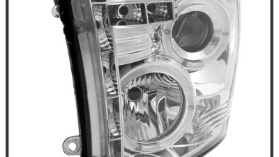 Spyder Auto Chrome LED Halo Projector Headlights for Dodge Ram 2500 | 3500 2010-2014                                     - PRO-YD-DR09-HL-C - Image 3