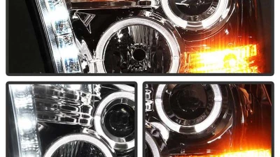 Spyder Auto Chrome LED Halo Projector Headlights for Dodge Ram 2500 | 3500 2010-2014                                     - PRO-YD-DR09-HL-C - Image 8