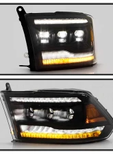 Spyder Auto Apex High-Power LED Headlights Black for 2013-2019 Dodge Ram 1500 2500 3500                                     - PRO-YD-DR13AP-SEQ-BK - Image 10