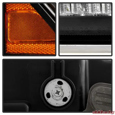 Spyder Auto Apex High-Power LED Headlights Black for 2013-2019 Dodge Ram 1500 2500 3500 - PRO-YD-DR13AP-SEQ-BK