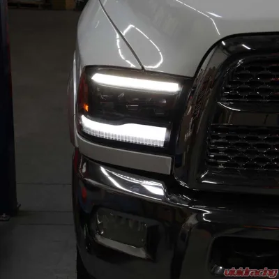 Spyder Auto Apex High-Power LED Headlights Black for 2013-2019 Dodge Ram 1500 2500 3500 - PRO-YD-DR13AP-SEQ-BK