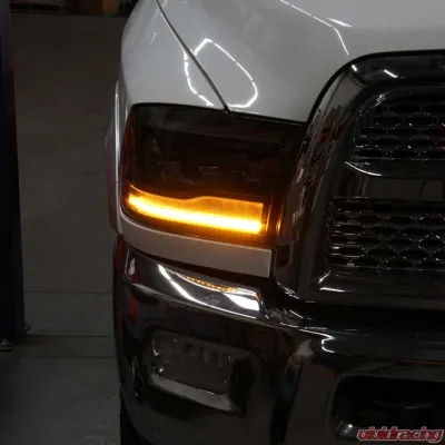 Spyder Auto Apex High-Power LED Headlights Black for 2013-2019 Dodge Ram 1500 2500 3500 - PRO-YD-DR13AP-SEQ-BK