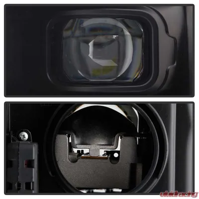 Spyder Auto Apex High-Power LED Module Headlights Black for 2019-2020 Dodge Ram Halogen - PRO-YD-DR19HALAP-SEQ-BK