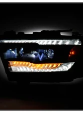 Spyder Auto Apex High-Power LED Module Headlights Black for 2019-2020 Dodge Ram Halogen                                     - PRO-YD-DR19HALAP-SEQ-BK - Image 8