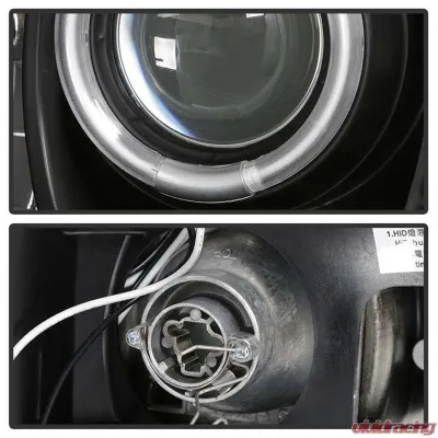 Spyder Auto 1-Piece CCFL LED Black Projector Headlights for Dodge Ram 1500 2500 3500 1994-2001 - PRO-YD-DR94-CCFL-BK