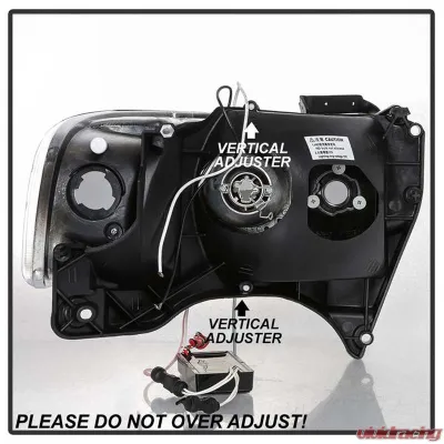 Spyder Auto 1-Piece CCFL LED Black Projector Headlights for Dodge Ram 1500 2500 3500 1994-2001 - PRO-YD-DR94-CCFL-BK