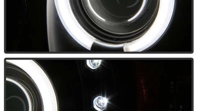 Spyder Auto 1-Piece CCFL LED Black Projector Headlights for Dodge Ram 1500 2500 3500 1994-2001                                     - PRO-YD-DR94-CCFL-BK - Image 7