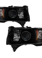 Spyder Auto Black Smoke LED Halo Projector Headlights for Dodge Ram 2500 | 3500 1999-2002                                     - PRO-YD-DR94-HL-AM-BSM - Image 9