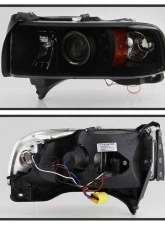Spyder Auto Black Smoke LED Halo Projector Headlights for Dodge Ram 2500 | 3500 1999-2002                                     - PRO-YD-DR94-HL-AM-BSM - Image 2