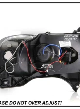 Spyder Auto Black Smoke LED Halo Projector Headlights for Dodge Ram 2500 | 3500 1999-2002                                     - PRO-YD-DR94-HL-AM-BSM - Image 5