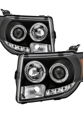 Spyder Auto Black DRL Projector Headlights for 2008-2012 Ford Escape Halogen                                     - PRO-YD-FES08-DRL-BK - Image 10