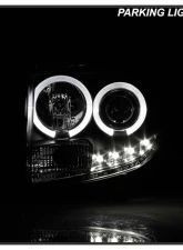 Spyder Auto Black DRL Projector Headlights for 2008-2012 Ford Escape Halogen                                     - PRO-YD-FES08-DRL-BK - Image 10