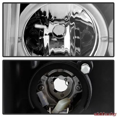 Spyder Auto Black DRL Projector Headlights for 2008-2012 Ford Escape Halogen - PRO-YD-FES08-DRL-BK