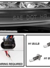 Spyder Auto Black DRL Projector Headlights for 2008-2012 Ford Escape Halogen                                     - PRO-YD-FES08-DRL-BK - Image 6