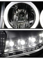 Spyder Auto Black DRL Projector Headlights for 2008-2012 Ford Escape Halogen                                     - PRO-YD-FES08-DRL-BK - Image 9