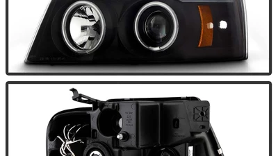 Spyder Auto Black Smoke CCFL Halo Projector Headlights for Ford F-150 2004-2008                                     - PRO-YD-FF15004-CCFL-G2-BSM - Image 2