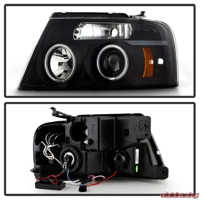 Spyder Auto Black Smoke CCFL Halo Projector Headlights for Ford F-150 2004-2008 - PRO-YD-FF15004-CCFL-G2-BSM