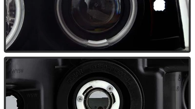 Spyder Auto Black Smoke CCFL Halo Projector Headlights for Ford F-150 2004-2008                                     - PRO-YD-FF15004-CCFL-G2-BSM - Image 3