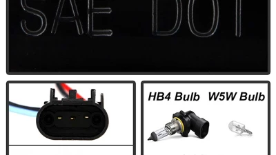 Spyder Auto Black Smoke CCFL Halo Projector Headlights for Ford F-150 2004-2008                                     - PRO-YD-FF15004-CCFL-G2-BSM - Image 6