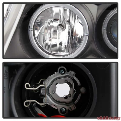 Spyder Auto Version 2 Halo LED Black Projector HeadLights Ford F-150 2004-2008 - PRO-YD-FF15004-HL-G2-BK