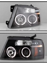 Spyder Auto Version 2 Halo LED Black Projector HeadLights Ford F-150 2004-2008                                     - PRO-YD-FF15004-HL-G2-BK - Image 7